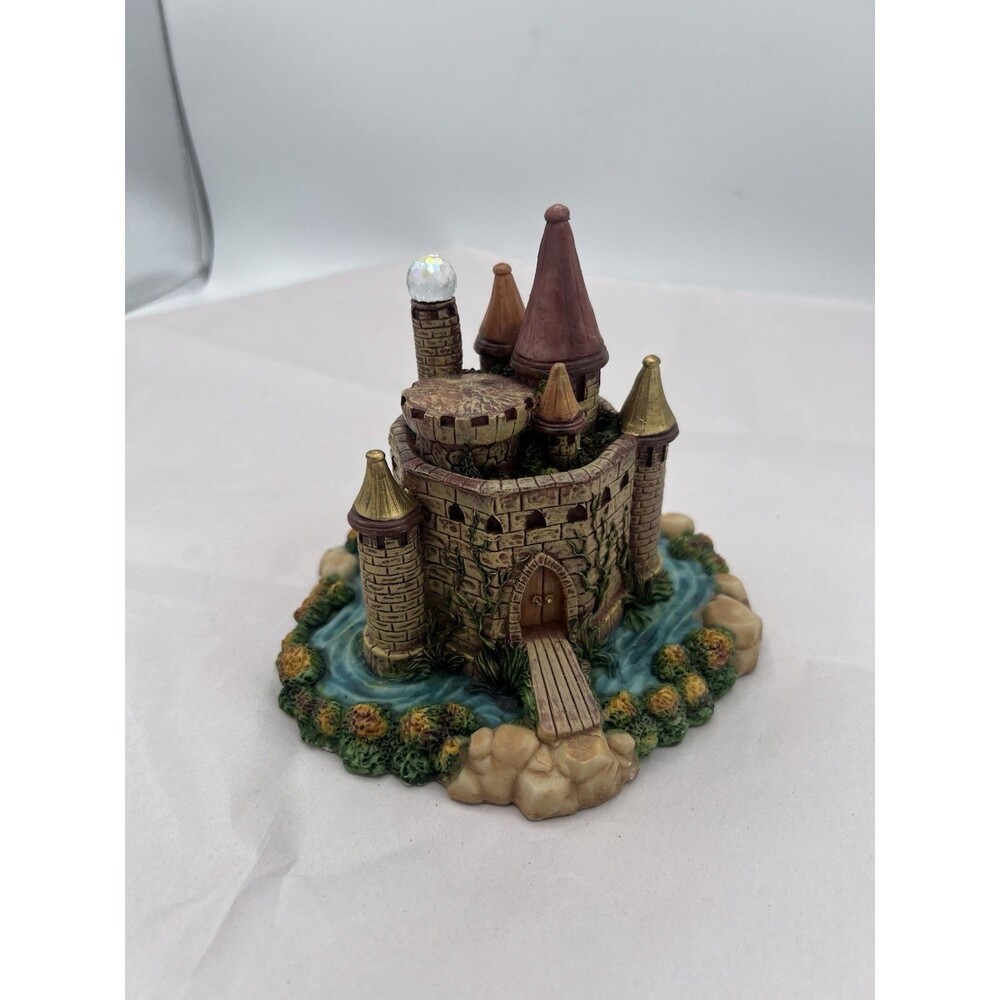 Vintage Spoontiques Magical Mystical Resin Castle Figurine Crystal Ball Fantasy
